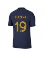 Frankreich Karim Benzema #19 Heimtrikot WM 2022 Kurzarm